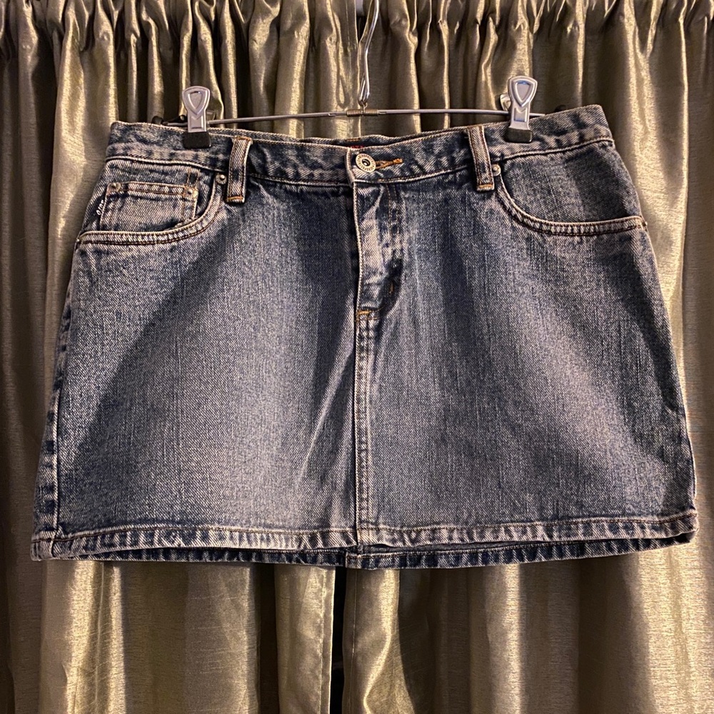 Aeropostale blue denim mini skirt